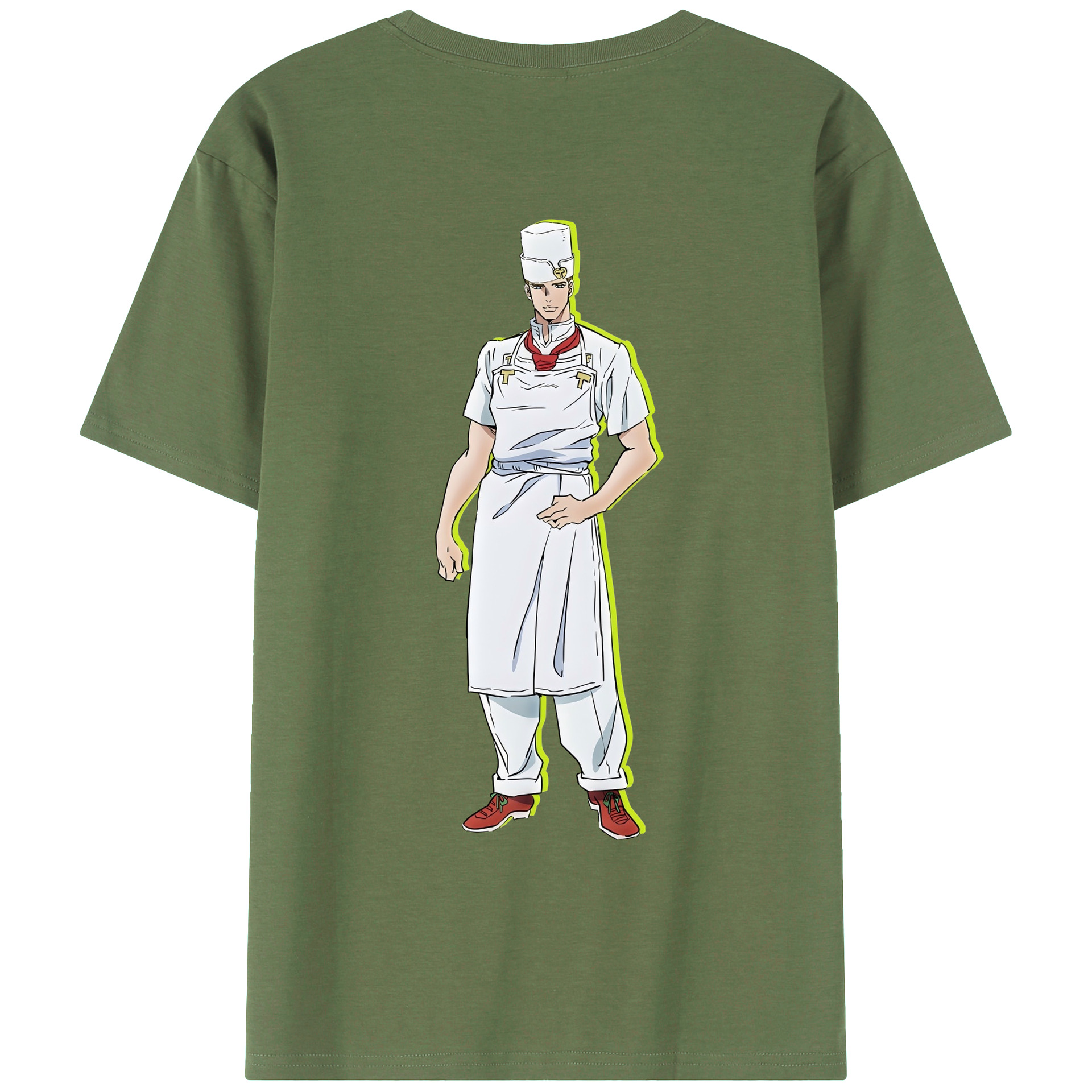 （画像用） ジョジョの奇妙な冒険 Tonio Trussardi JoJo's Bizarre Adventure トニオ?トラッサルディ 綿100％ メンズ半袖Tシャツ（バックプリント） 通気性